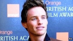 Eddie Redmayne, nominee for the Orange Wednesday Rising Star BAFTA Award in London