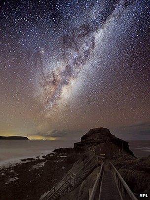 Milky way seen over Cape Schanck