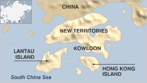 Map of Hong Kong