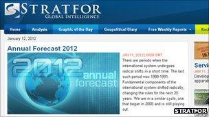 Stratfor website