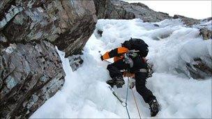 Ice climber. Pic: Chris Sleight