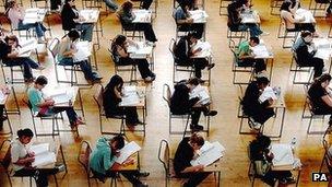 Pupils taking exams (generic)