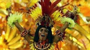 Dancer at the Rio Carnival (file photo)