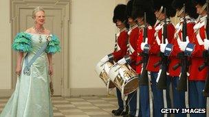 Queen Margrethe at Christiansborg Palace in May 2004