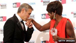 George Clooney and Viola Davis