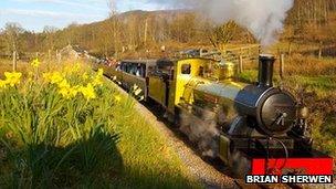 Steam train at Ravenglass. Photo: Brian Sherwen, courtesy of Go Lakes