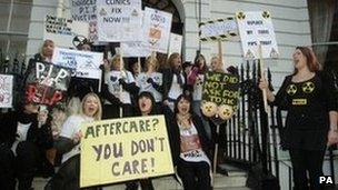 Women march on the Harley Medical Group