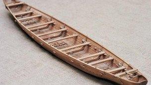 Sewn plank boat