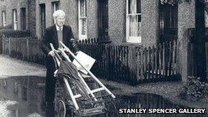 Stanley Spencer and his pram