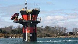 Seagen turbine in Strangford Lough