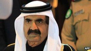 The Emir of Qatar, Sheikh Hamad Bin Khalifa Al Thani (December 2011)