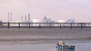 Coryton oil refinery in Essex