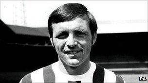 Jeff Astle the former West Bromwich Albion striker