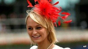 Ascot race goer wearing a fascinator