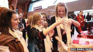 pupils at big bang fair