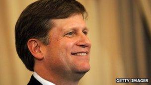 US Ambassador to Moscow Michael McFaul during his swearing-in ceremony in Washington, 10 January