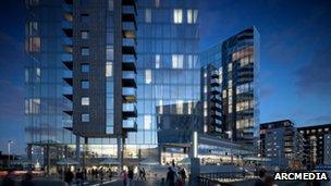 Artist's impression of building