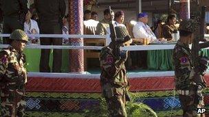 Soldiers from Kachin Independence Army