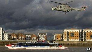 A Lynx helicopter