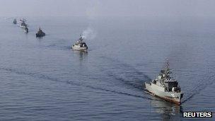 Iranian naval exercise