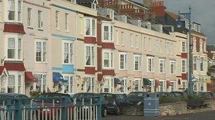 Hotels on Weymouth seafront (generic)