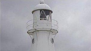 Blacknore Point Lighthouse in Somerset