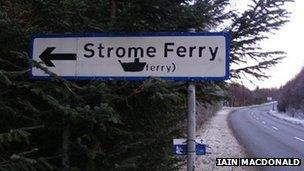 Strome Ferry sign. Pic: Iain MacDonald