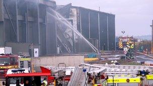 Atherstone-on-Stour warehouse fire