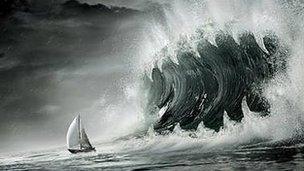 Angry seas impression