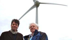 Executive chairman Gus Christie and Sir David Attenborough