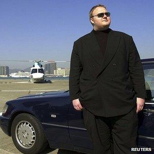 German internet millionaire Kim Schmitz is seen in Hong Kong in this 1999 handout file photo