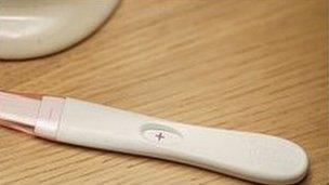 Positive pregnancy test