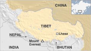 Map of Tibet