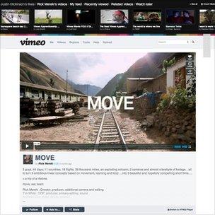 A new look Vimeo video page