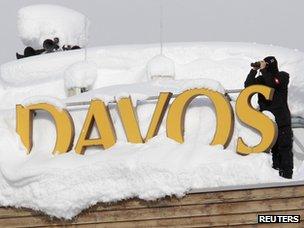 Davos sign