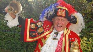 Town crier Tony Appleton