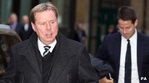 Harry Redknapp arriving at Southwark Crown Court with his son Jamie on 25 January