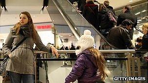 Shoppers in Berlin - file pic