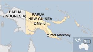 Map of Papua New Guinea