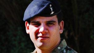 Signaller Ian Sartorius-Jones