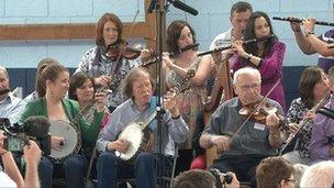 Musicians at fleadh