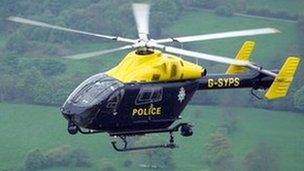 South Yorkshire Police helicopter