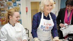 Duchess of Cornwall launching Cook for the Queen