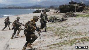 File photo of Philippines-US joint military exercises