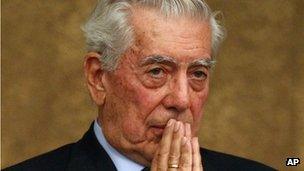 Peruvian Nobel laureate Mario Vargas Llosa