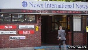 News International's offices at Wapping, east London