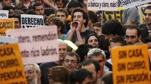 Spanish youth march (Jan 2012)