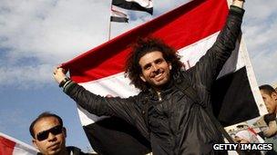 Egypt protestor Feb 2011