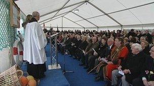 The memorial service in Hull