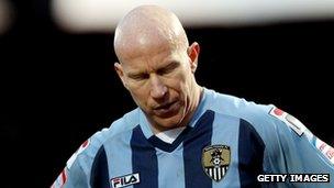 Notts County striker Lee Hughes